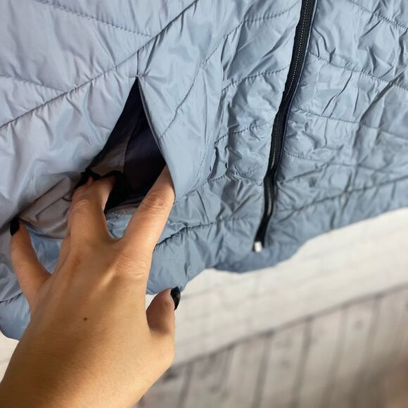 Free Country Women's Gray Packable Quilted Puffer Coat Size L NWOT - Picture 4 of 7